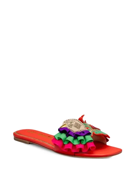 Σανδάλια Kat Maconie με βολάν κόκκινο