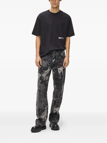 Blugi Karl Lagerfeld Jeans cu 5 buzunare negru