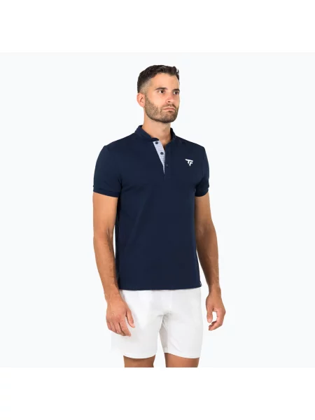 Férfi galléros póló Tecnifibre Polo Pique marine Polo Pique