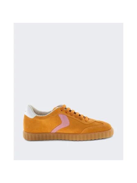 Sneakersy Voile Blanche zamszowe pomarańczowe