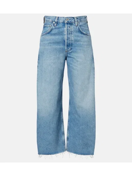 Džínsy Citizens Of Humanity orezané modrá