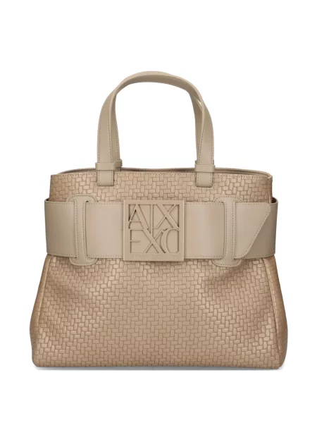 Geantă shopper Armani Exchange cu autograf