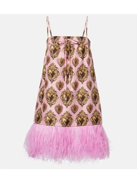 Rochie Dolce&gabbana de mătase cu imagine roz