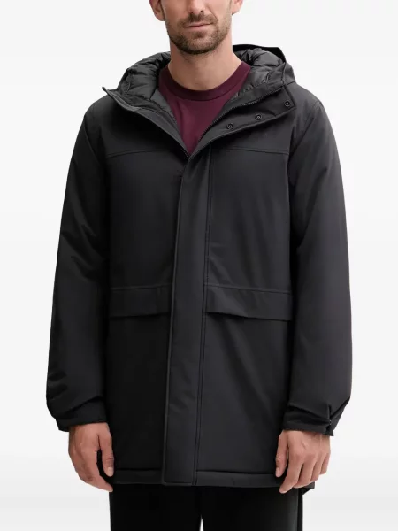 Palton Jack Wolfskin cu glugă negru