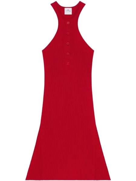 Rochie mini Courreges de costum roșu