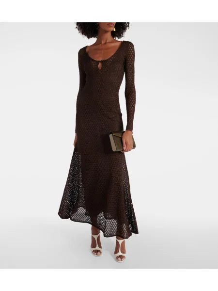 Rochie maxi Tom Ford de costum maro