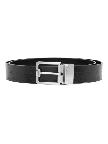 Curea Emporio Armani din piele negru