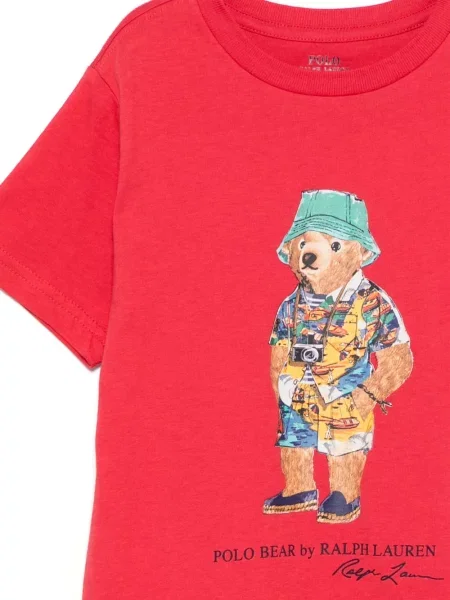 Koszulka polo dziecięca Polo Ralph Lauren czerwona
