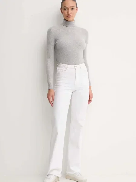 Вовняний светр United Colors of Benetton гольф сірий