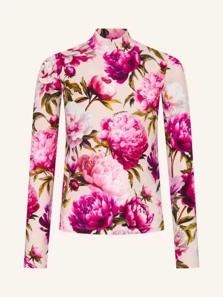 Dolce & Gabbana Tričko S Dlouhým Rukávem / fuchsiová / růžová béžová