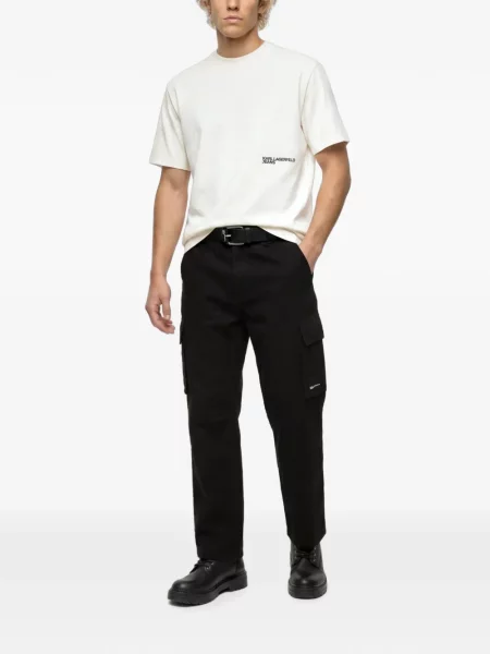 Pantaloni cargo Karl Lagerfeld Jeans negru