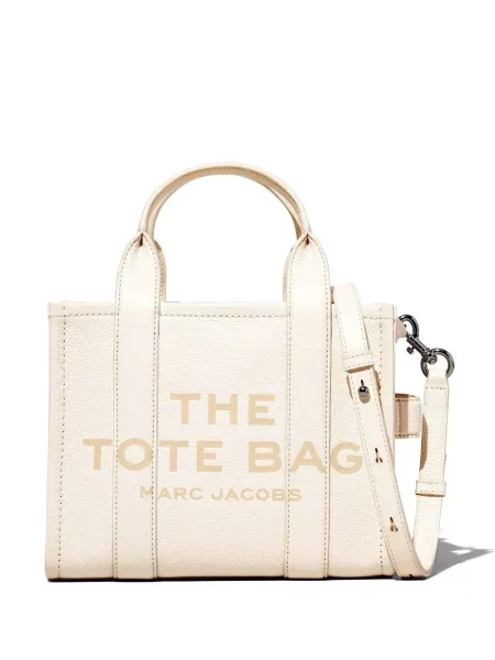 Geantă shopper Marc Jacobs din piele alb