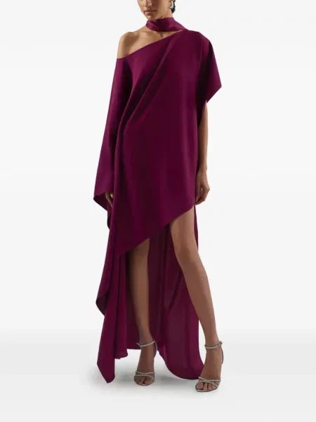 Rochie Taller Marmo cu un umăr gol de costum violet