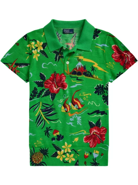 Kostiumas marškinėliai Polo Ralph Lauren satininis iki kelių balta