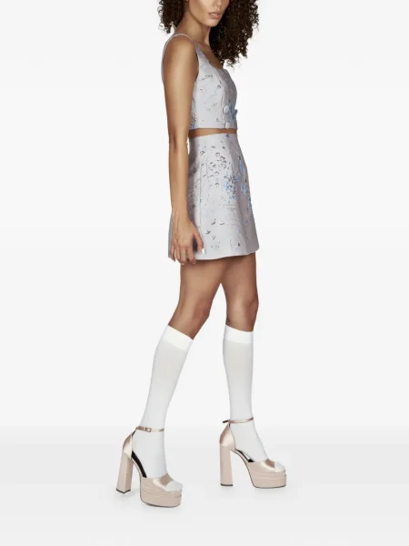 Mini mini suknja Mia Peculiar siva
