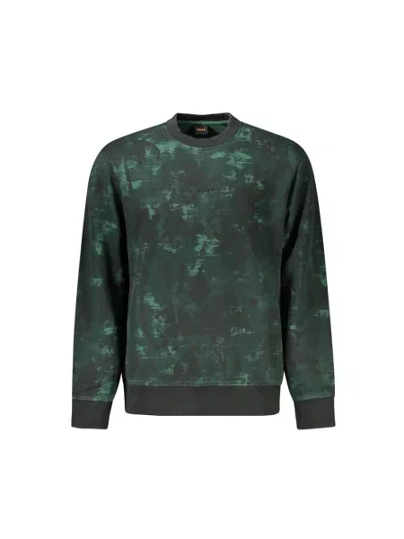 Wielobarwność bluza Hugo Boss elegancka zielona