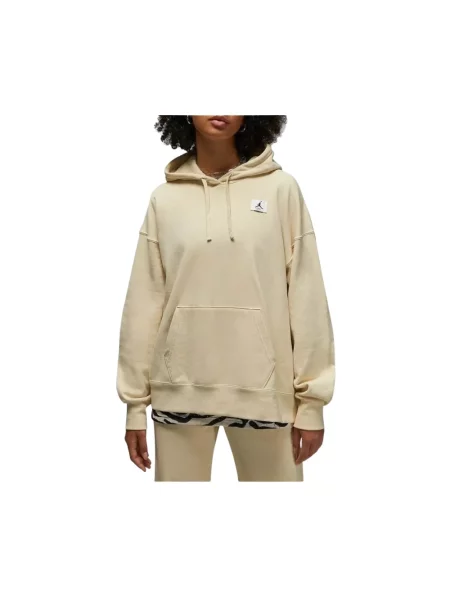 Bluza z kapturem Jordan polarowa beżowa