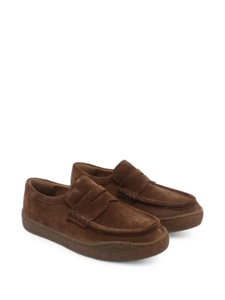 Pantofi loafer Camper din piele de căprioară maro