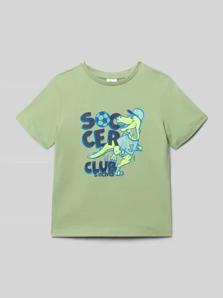 T-shirt o kroju regular fit z czystej bawełny S.oliver Red Label