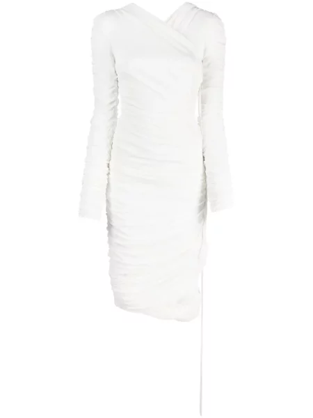 Rochie midi Khaite până la genunchi de costum alb