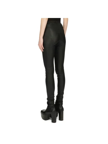 Spodnie Rick Owens ze stretchu czarne