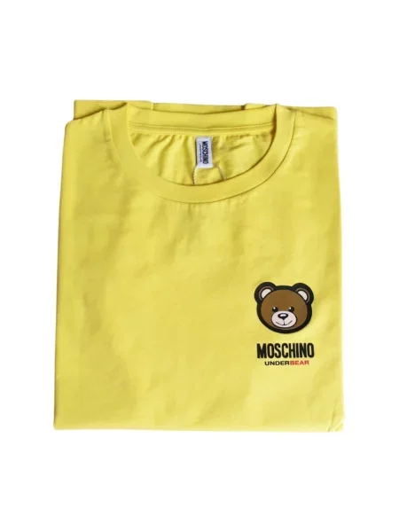Koszulka Moschino z dżerseju żółta