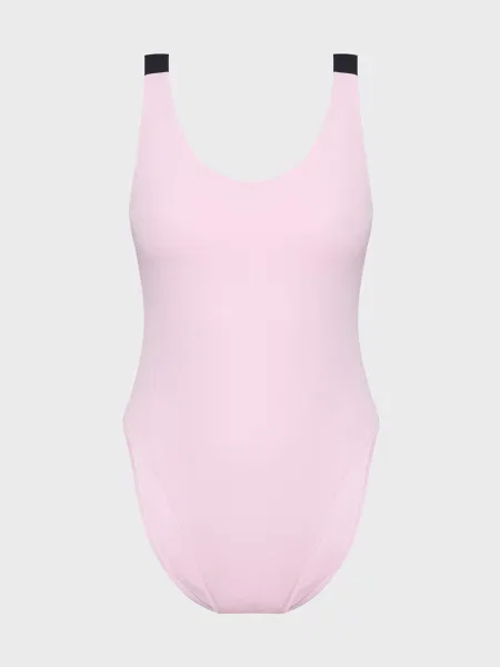 Суцільний купальник Calvin Klein рожевий