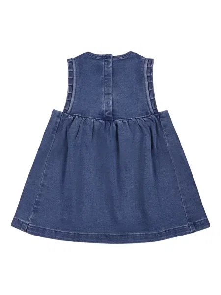 Sukienka jeansowa dziecięca Petit Bateau niebieska