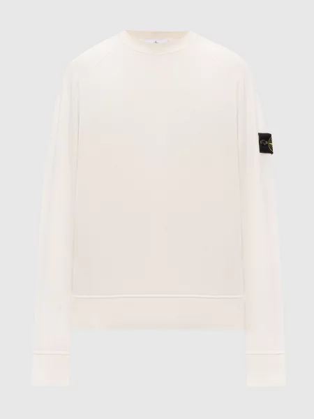 Світшот кольору айворі Stone Island бежевий