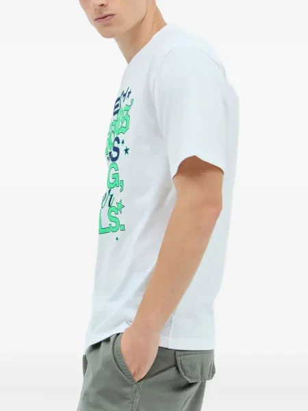 Tricou Ice & Techno cu imagine cu decolteu rotund alb