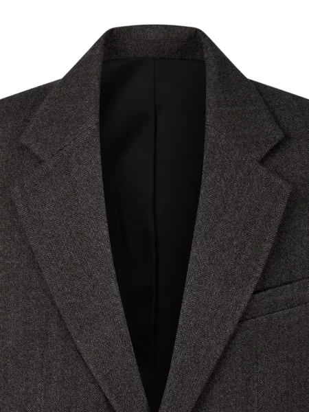 Sacou Tomboy cu model herringbone gri
