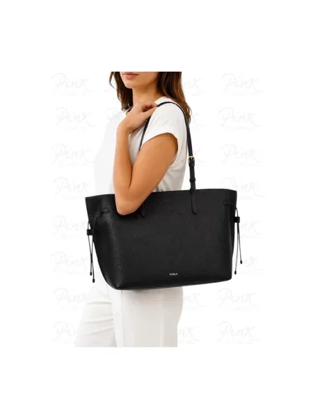 Shopperka Furla skórzana czarna