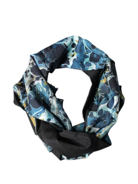 Fular Dolce & Gabbana cu imagine albastru