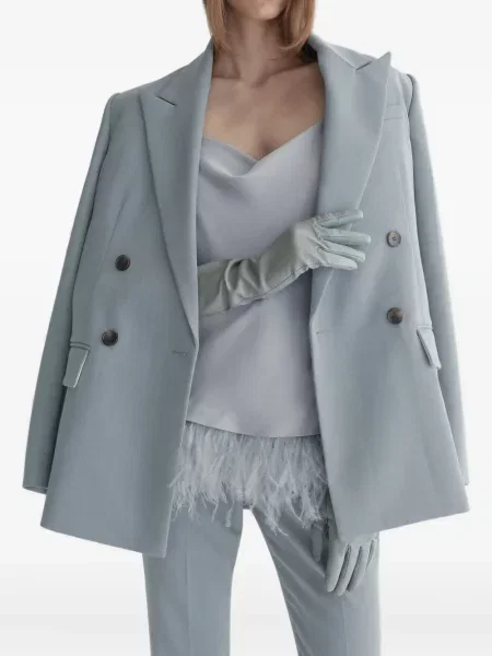 Top A.l.c. w piórka niebieski