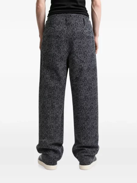 Pantaloni Kozaburo cu imagine gri