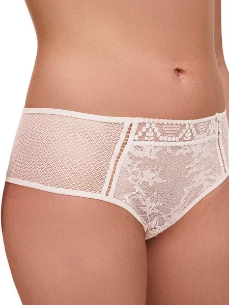 Кружевные трусики бразилиана білі