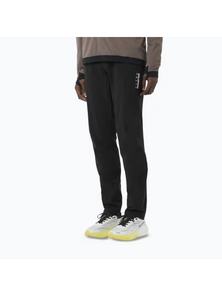 Pantaloni de alergare pentru bărbați Salomon Ultra deep black negru