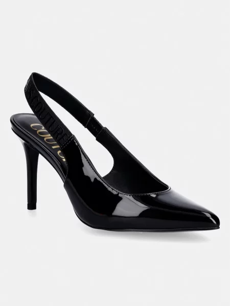 Pantofi cu toc Versace Jeans Couture negru