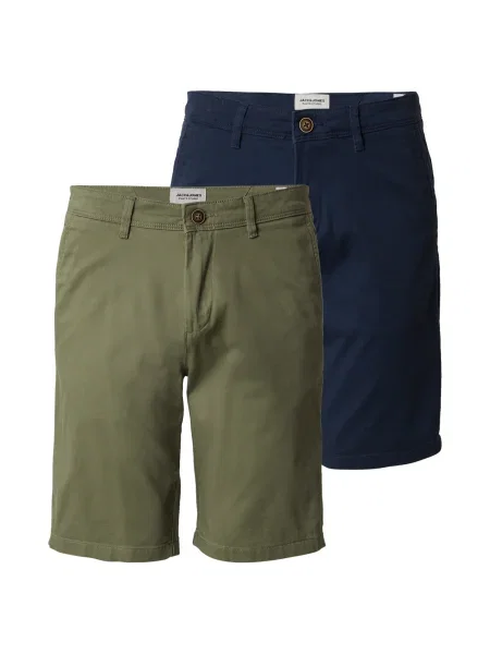 JACK & JONES Pantaloni eleganți JPSTBOWIE bleumarin / oliv