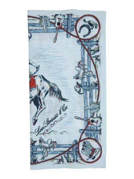 LEVI'S ® Ruta WESTERN nebeško / svetlo / zelena / rdeča / bela modra