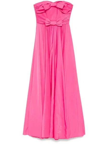 Rochie Nissa cu funde roz