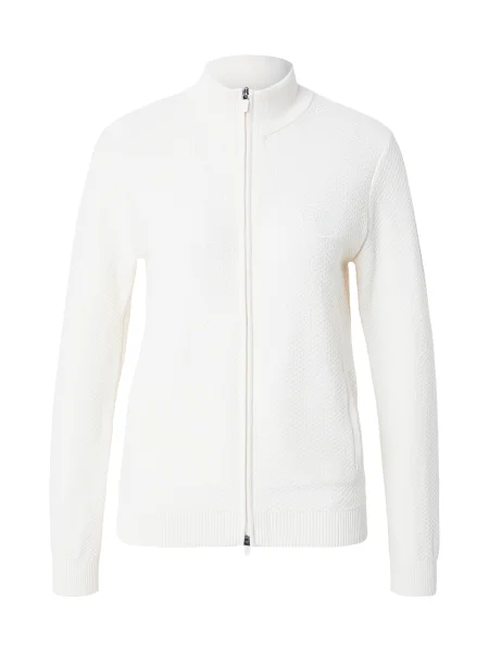 Emporio Armani Geacă tricotată fildeş