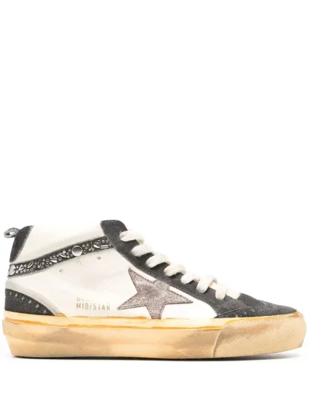 Sneakerși Golden Goose Mid Star alb
