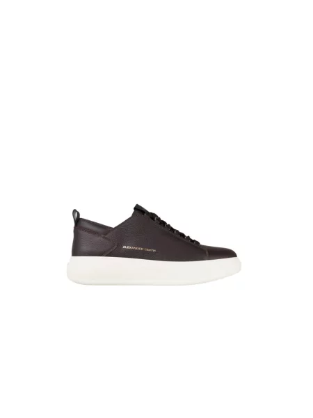 Sneakersy Alexander Smith skórzane brązowe