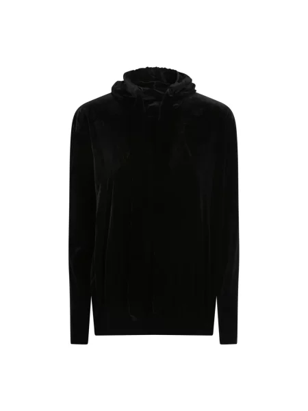 Bluza z kapturem Norma Kamali z kapturem czarna