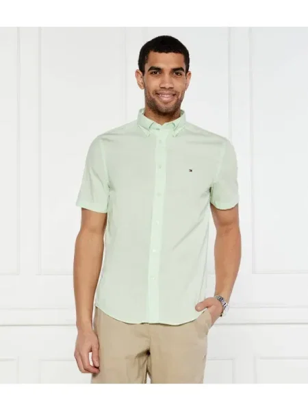 Tommy Hilfiger Cămașă FLEX verde