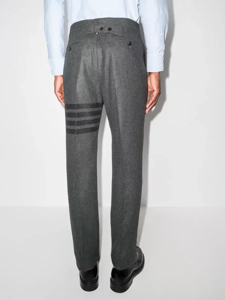 Flanelové kalhoty Thom Browne šedé