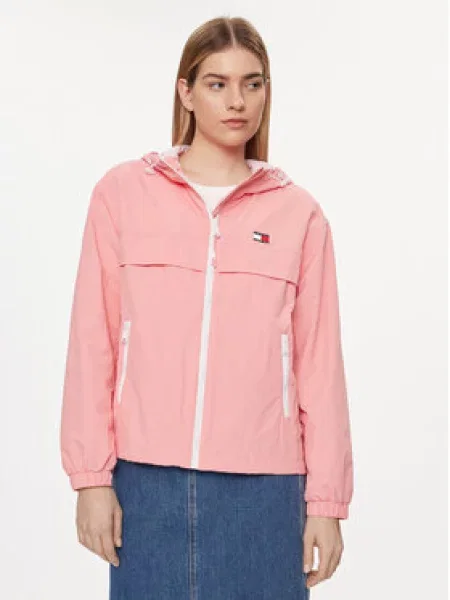 Tommy Jeans Větrovka Chicago růžová