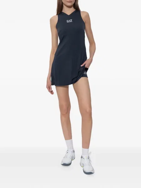 Rochie Ea7 Emporio Armani cu imagine albastru