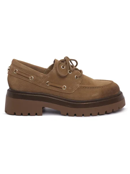 Pantofi Steve Madden din piele de căprioară bej